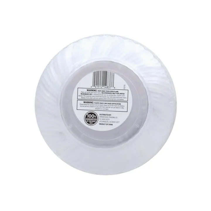 Platos transparentes 7.5″ First Street