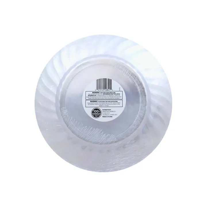Platos transparentes 10.25″ First Street