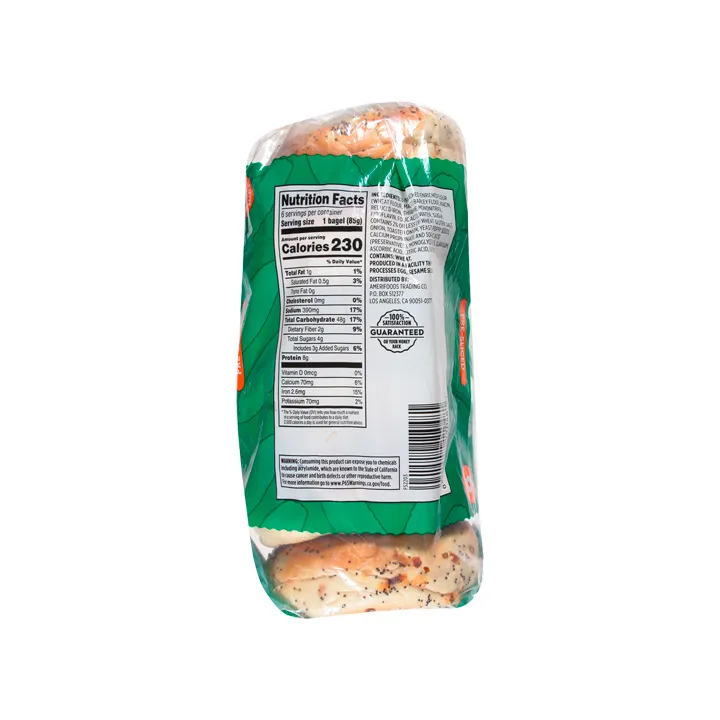 Pan bagels con ajo pre cortados First Street