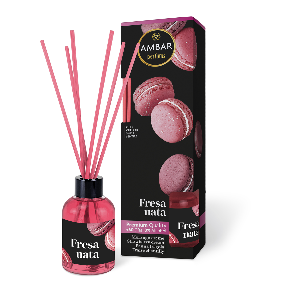 Ambientador Mikado 45 ml Fresa Nata Ambar