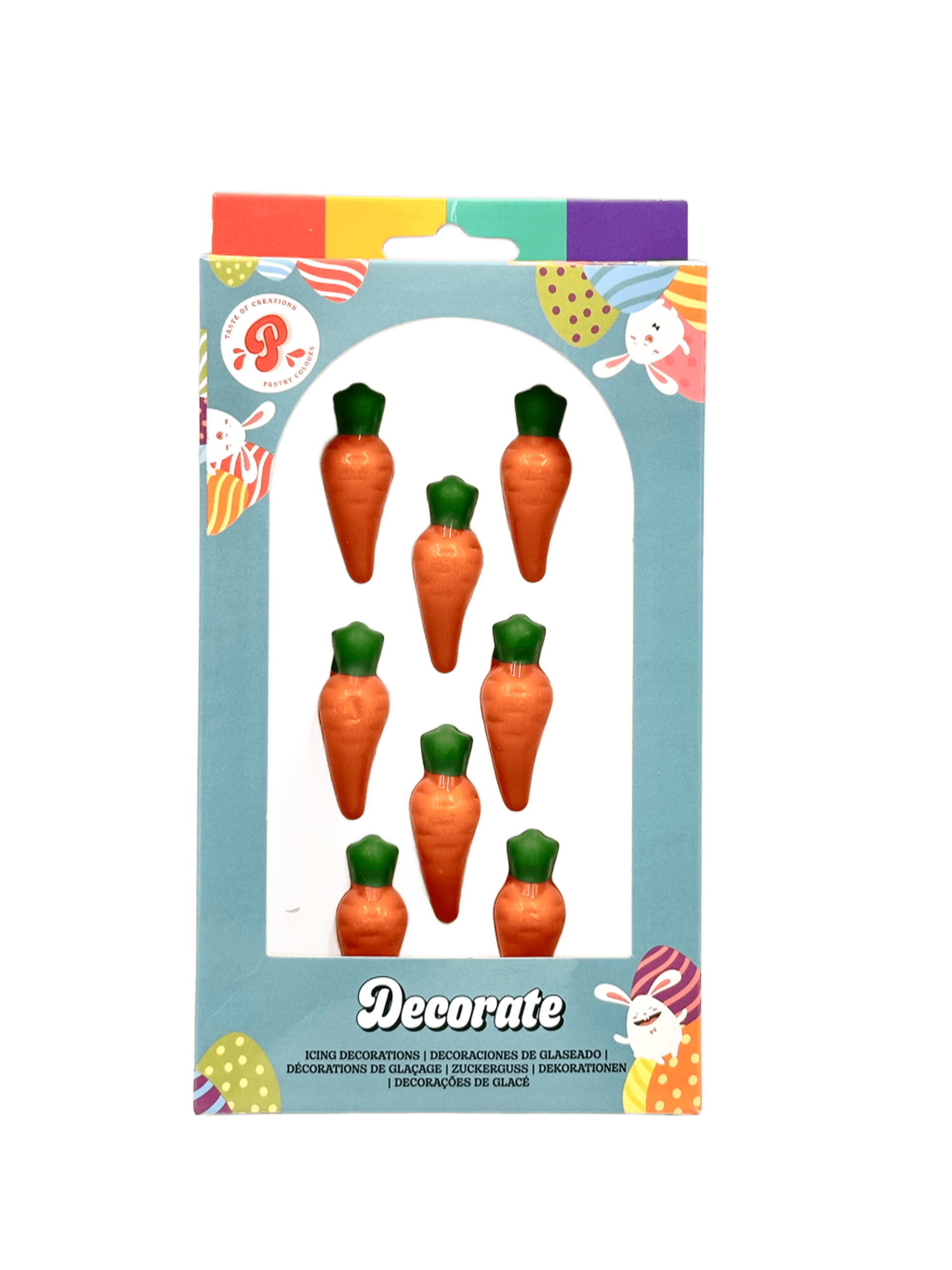 Zanahoria 3D Happy Easter 8 und Pastry Colours
