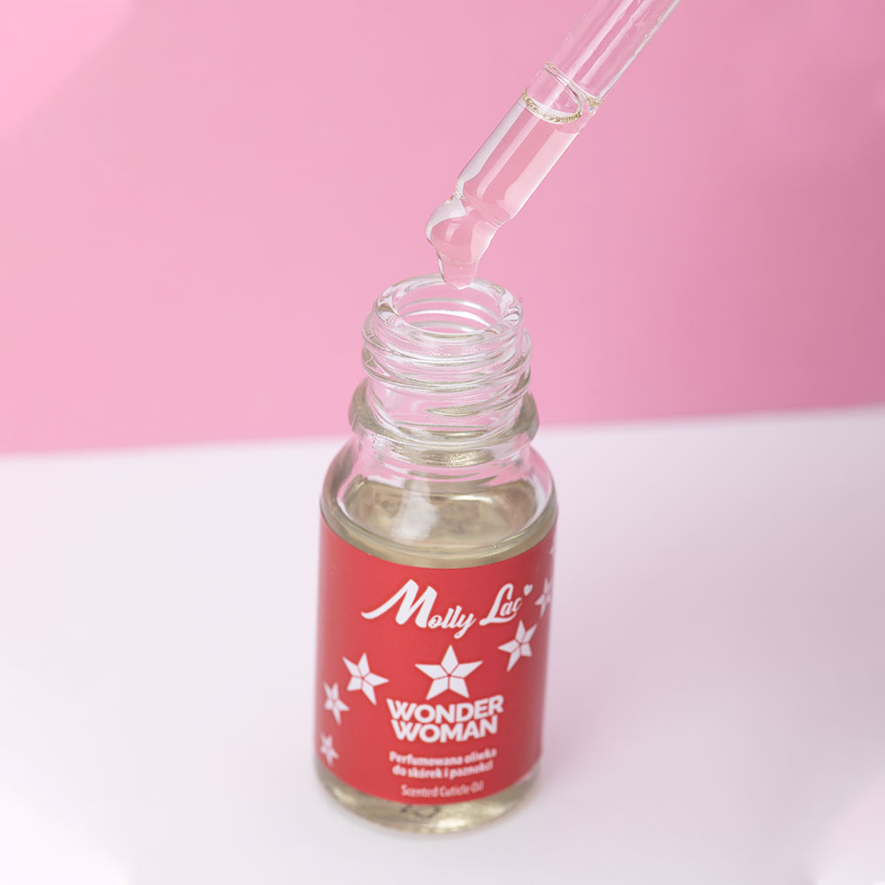 ACEITE DE CUTÍCULAS DE 10ml Wonder Woman, con notas de sorbete, jengibre, caña de azúcar, limón, flor de azahar, flor de Tiare y jazmín MOLLY LAC