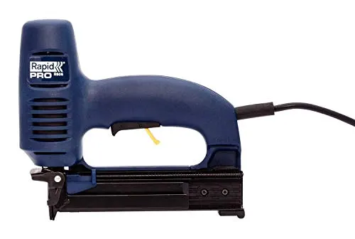Grapadora Eléctrica Rapid Pro R606 Ajustable para Madera y Manualidades