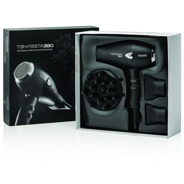 SECADOR DE PELO profesional TEMPESTA 380 negro 2000w STHAUER
