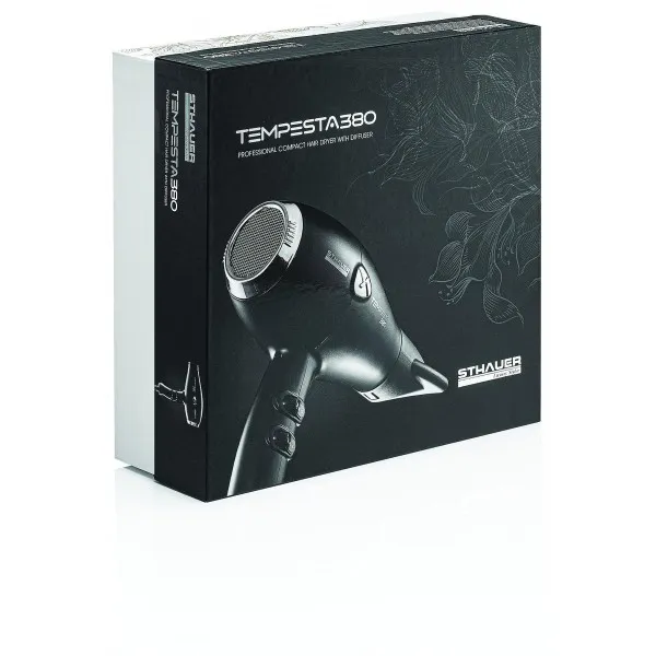 SECADOR DE PELO profesional TEMPESTA 380 negro 2000w STHAUER - Imagen 3