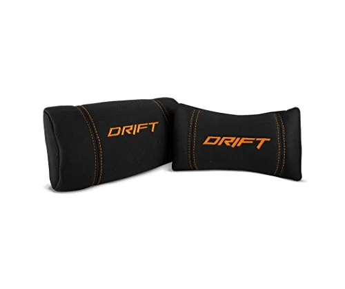 Silla Gaming Drift DR100BO – Reposabrazos 2D, Pistón Clase 4, Asiento y Respaldo Ajustable, Cojines Lumbar y Cervical, Negro/Naranja - Imagen 2