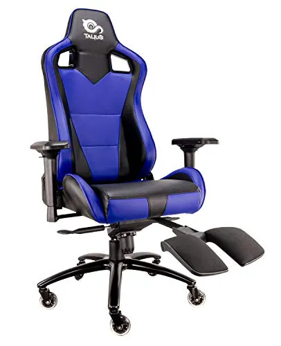 Silla Gaming Talius Caiman V2 Profesional con reposapiés Extraíble (Azul Oscuro)