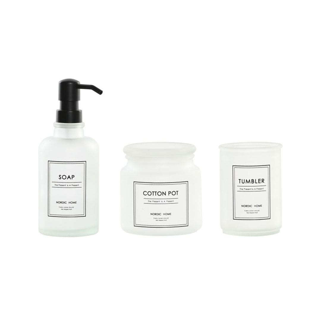 SET DOSIFICADOR + VASO + ALGODONERO HELSINKI