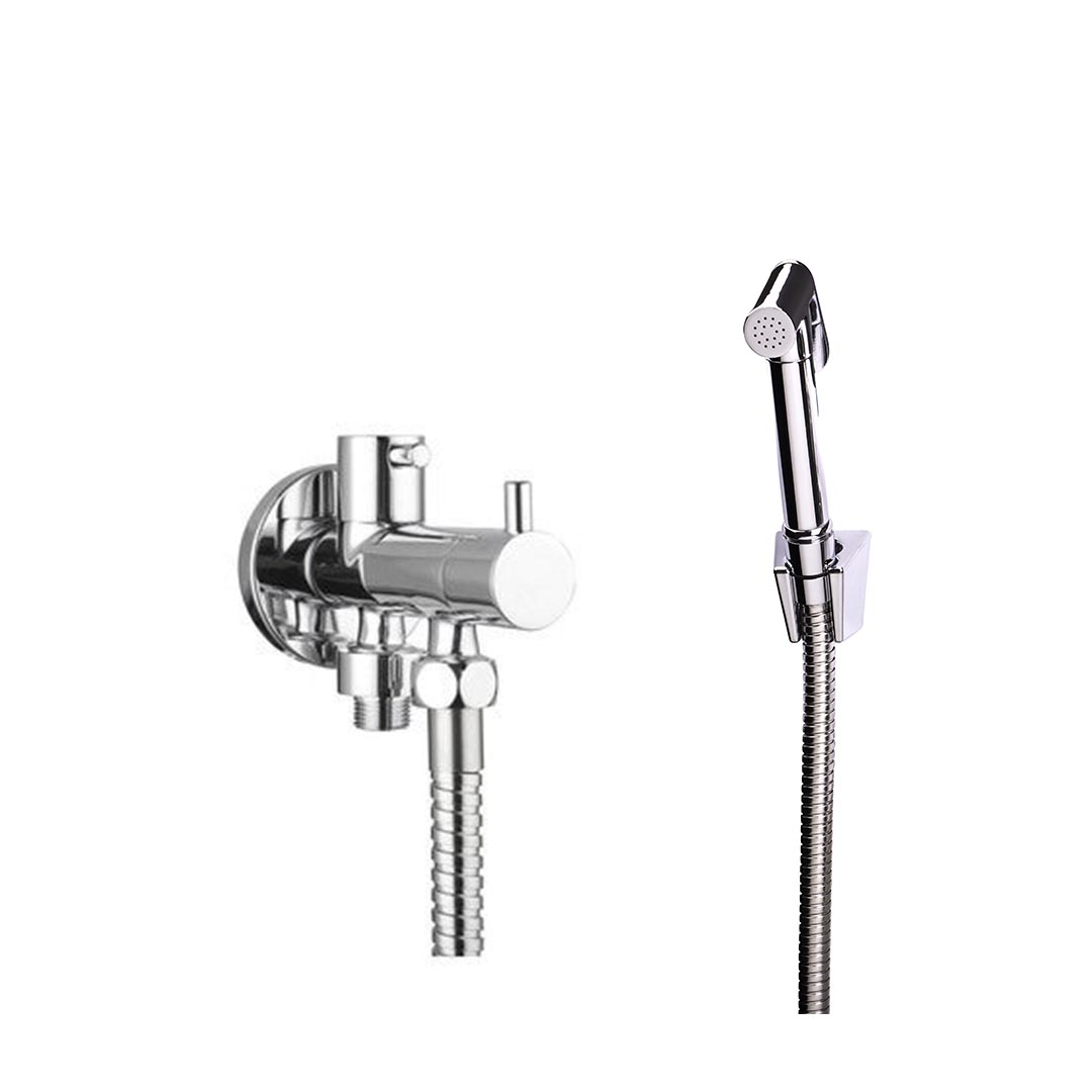 KIT BIDET HIGIENE CON LLAVE DOBLE EN LINEA