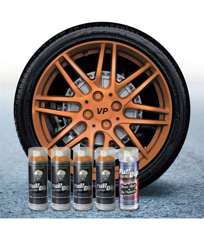 PACK 4 SPRAYS FULL DIP BRONCE METALIZADO PROTECCION MATE